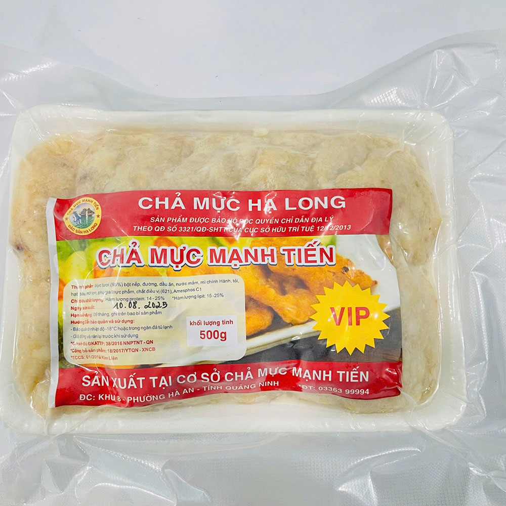 chả mực giã tay Hạ Long