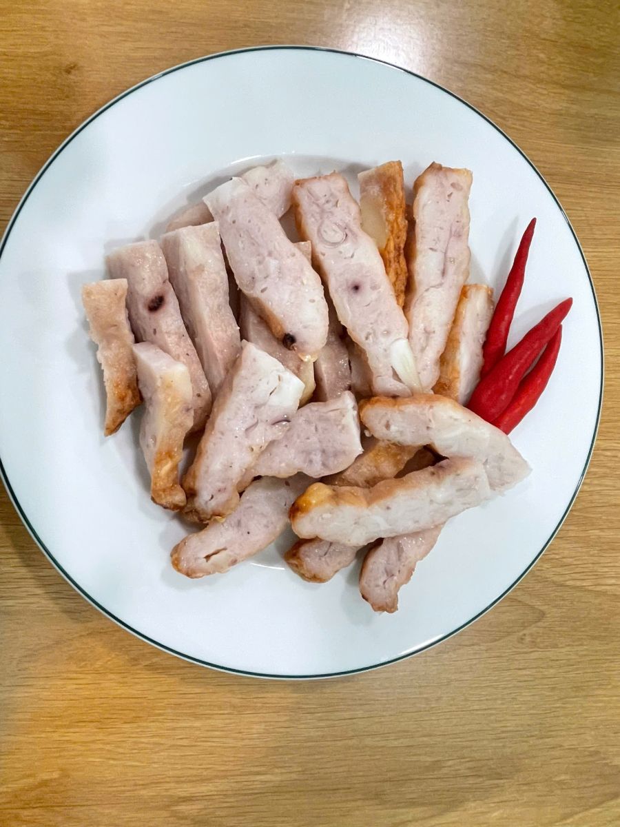 Chả mực cắt miếng tiện lợi