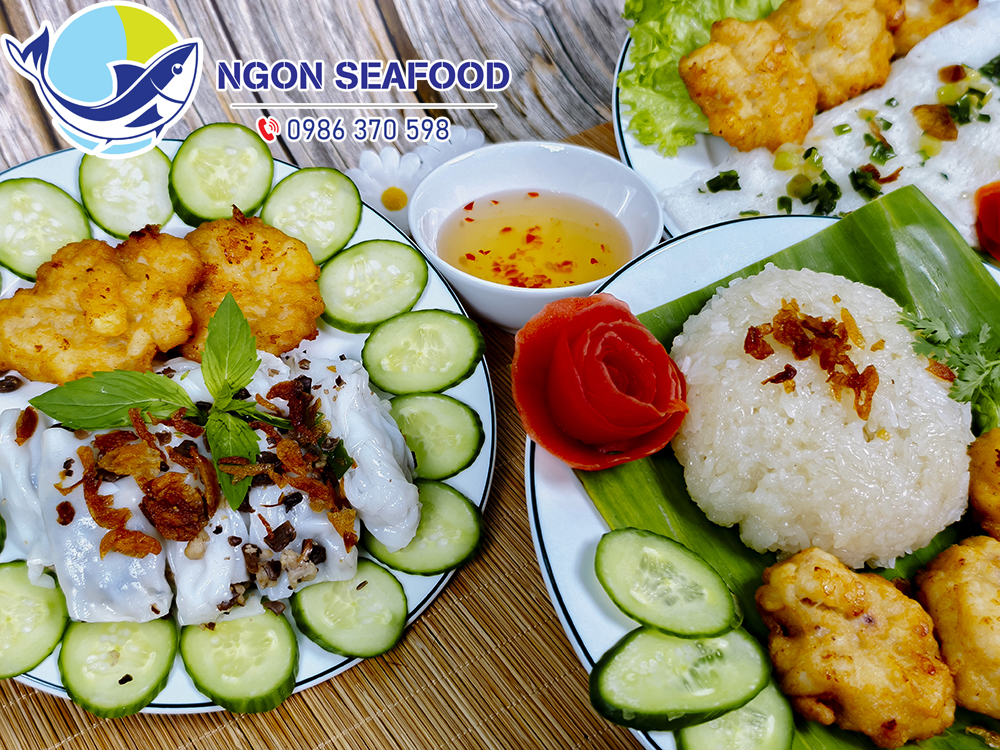 Bánh cuốn chả mực