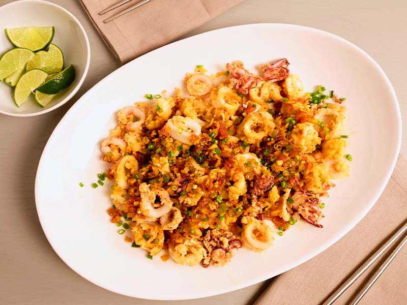 Mực nang xào sả ớt